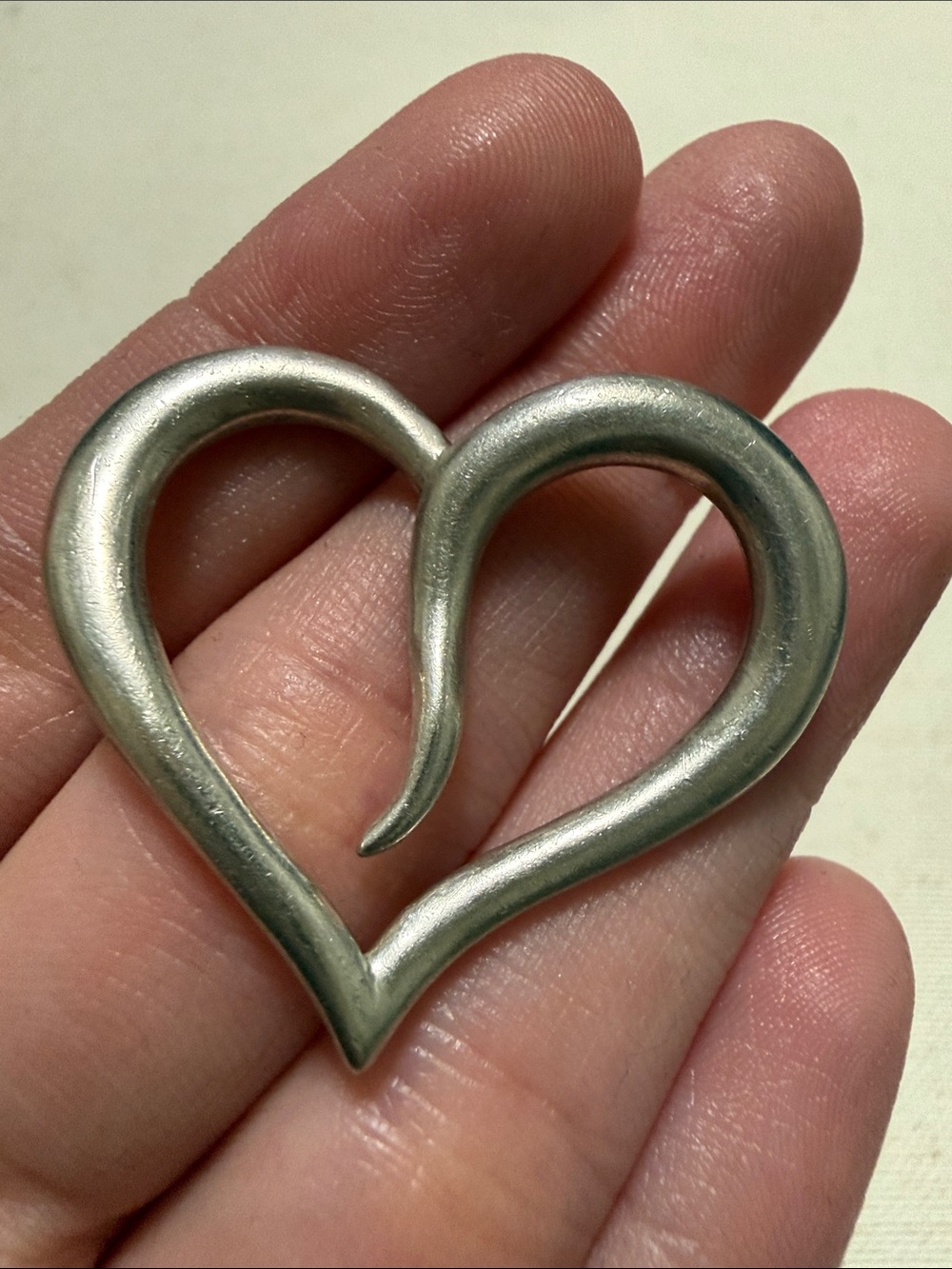 Sterling Silver 925 Thailand Heart Shaped Pendant